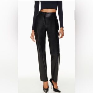 Aritzia command vegan leather pants